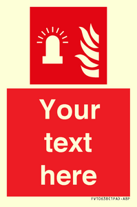 Custom Fire: Fire alarm flashing light